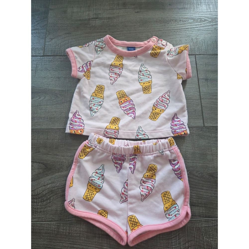 Old navy baby girl set 0-3 mos